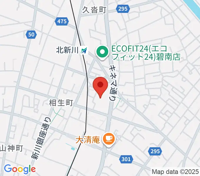 碧南市芸術文化ホールの地図