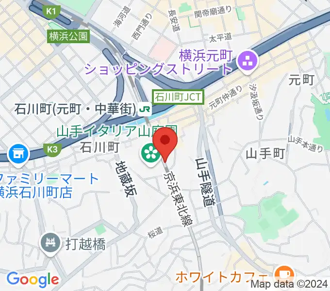 ブラフ18番館の地図