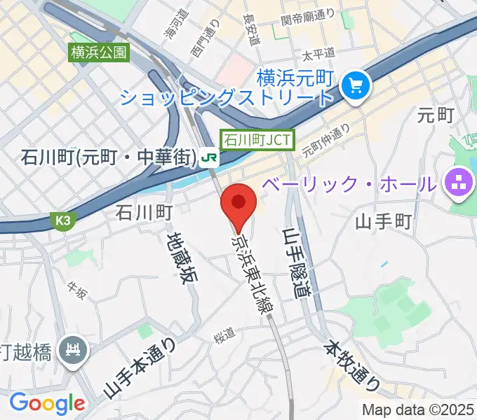 ブラフ18番館の地図