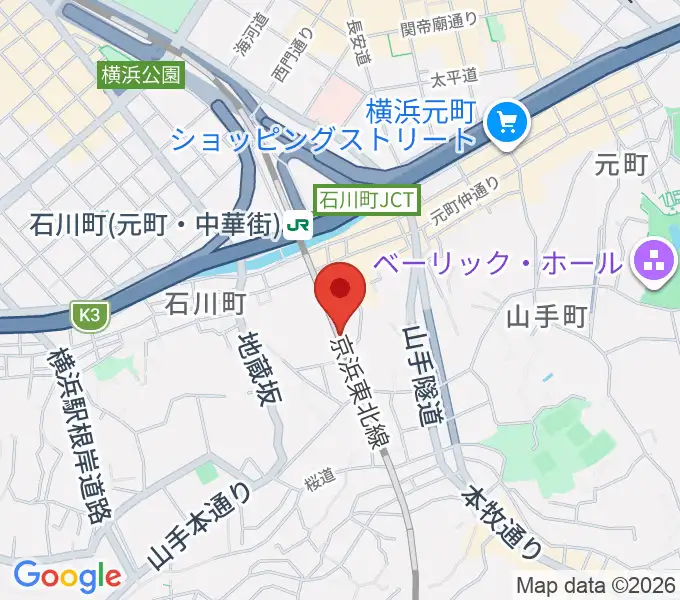 ブラフ18番館の地図