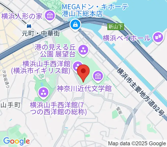 山手111番館の地図