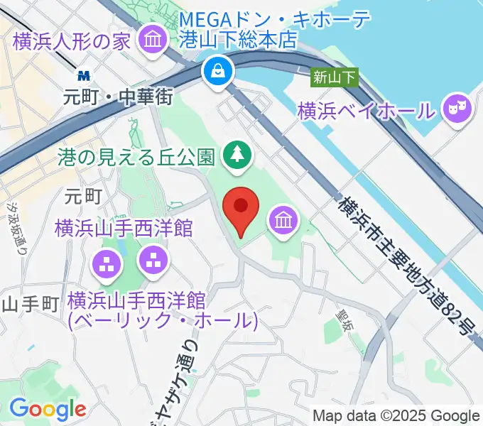 山手111番館の地図