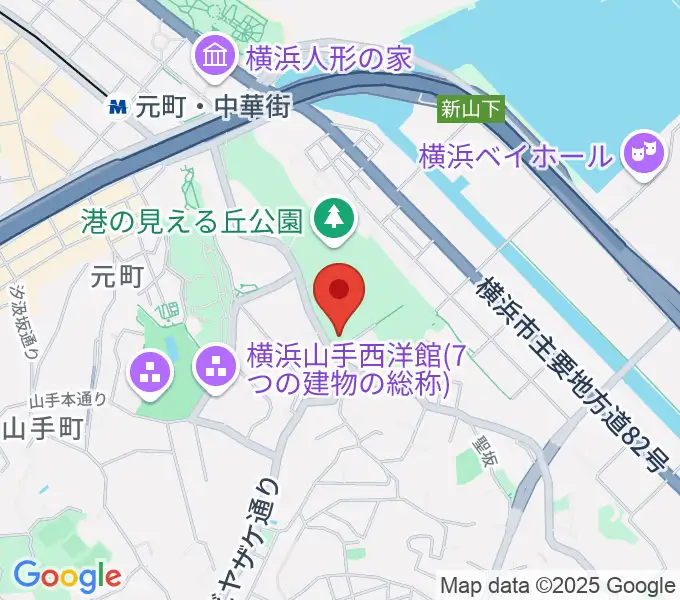 山手111番館の地図