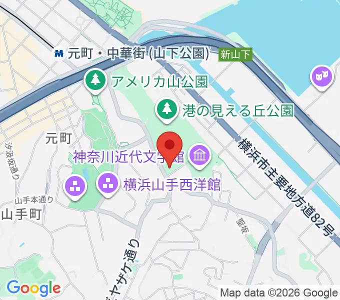 山手111番館の地図