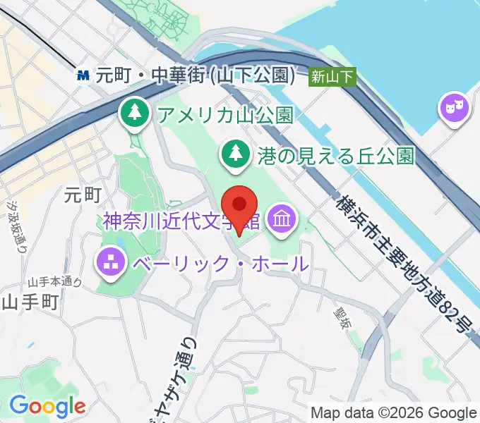 山手111番館の地図