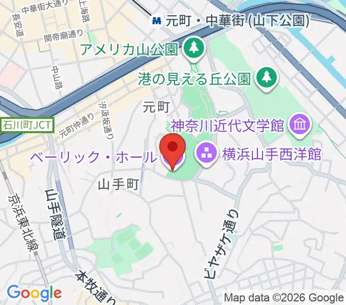 ベーリック・ホールの地図