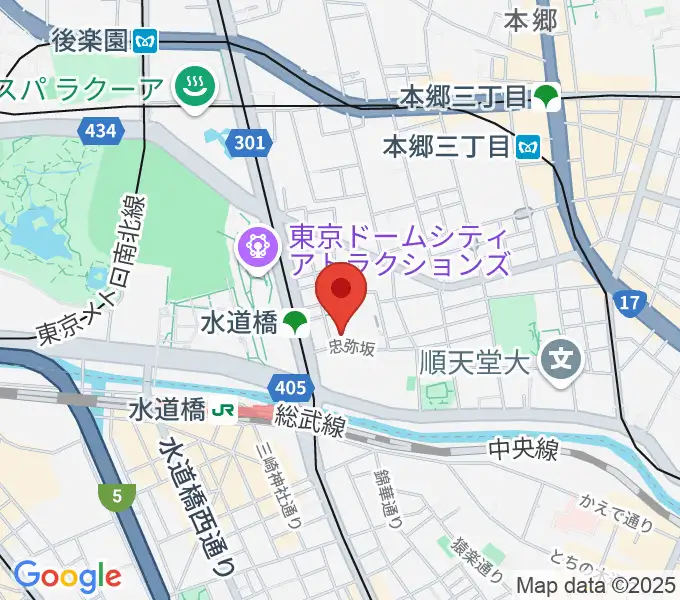 宝生能楽堂の地図