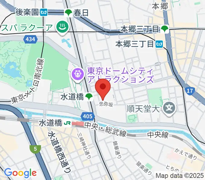 宝生能楽堂の地図