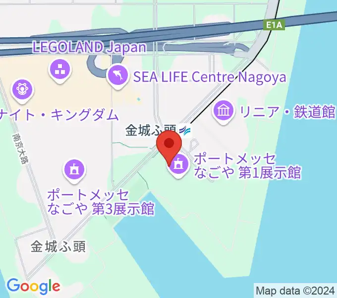 ポートメッセなごやの地図