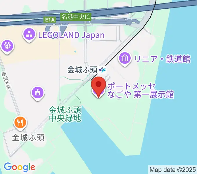 ポートメッセなごやの地図