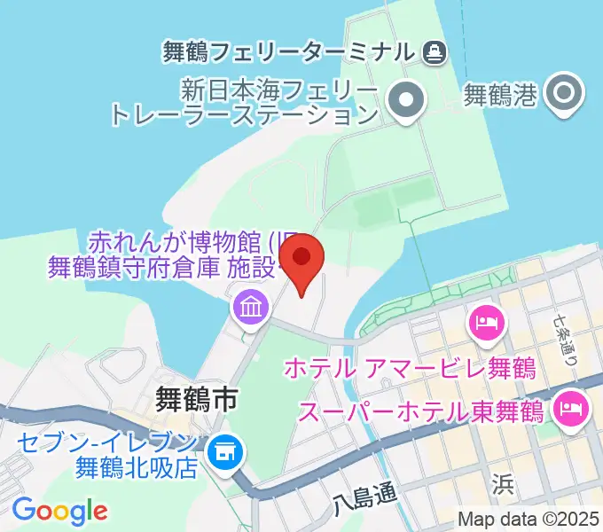 舞鶴市総合文化会館の地図