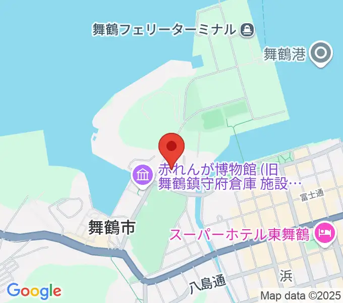 舞鶴市総合文化会館の地図