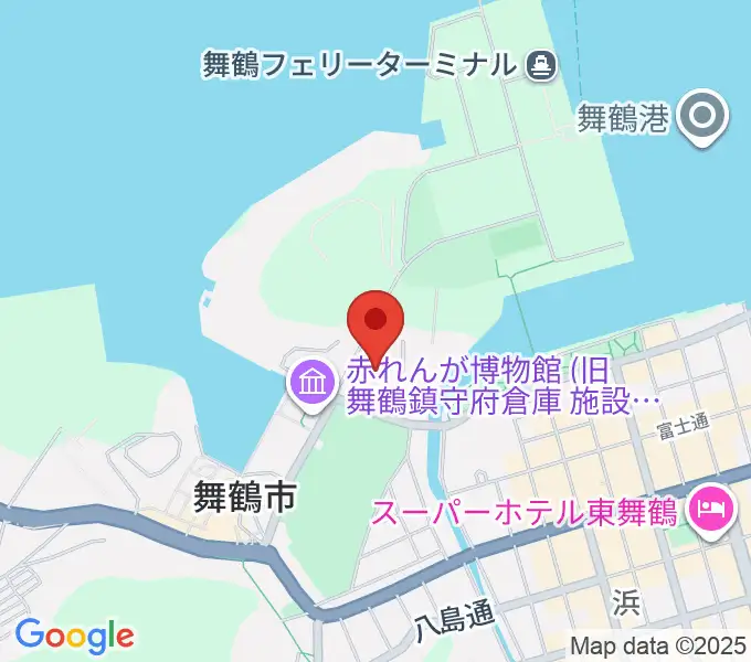 舞鶴市総合文化会館の地図