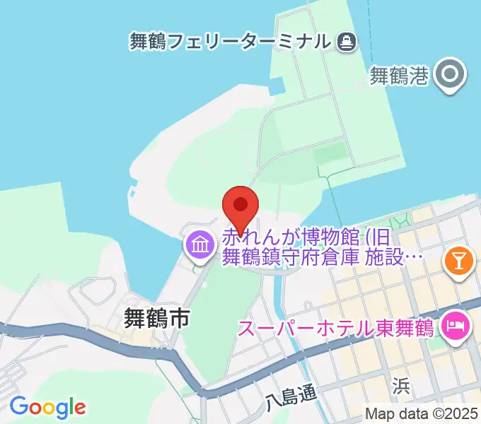 舞鶴市総合文化会館の地図