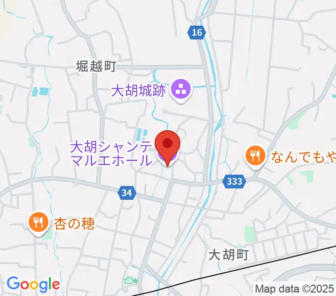 大胡シャンテ マルエホールの地図