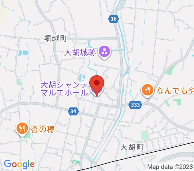 大胡シャンテ マルエホールの地図