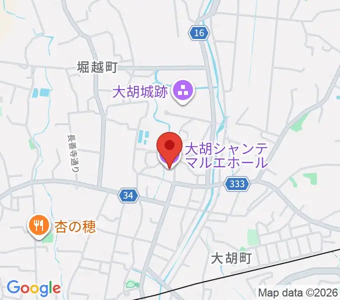 大胡シャンテ マルエホールの地図