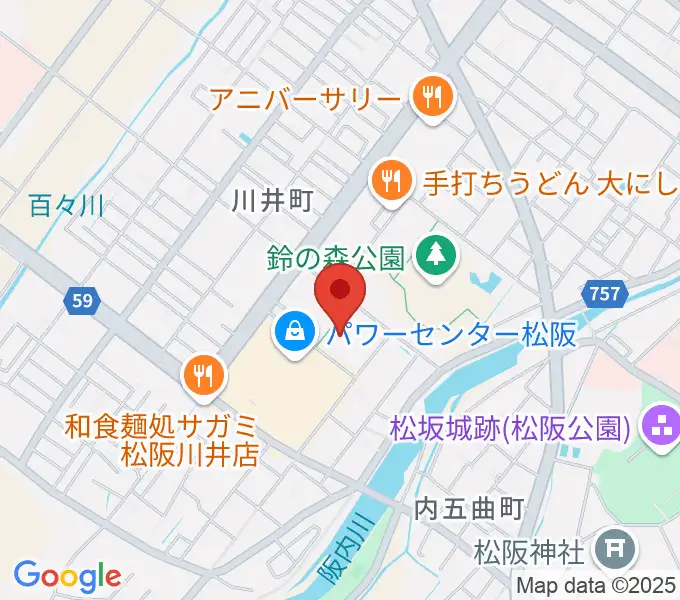 クラギ文化ホールの地図