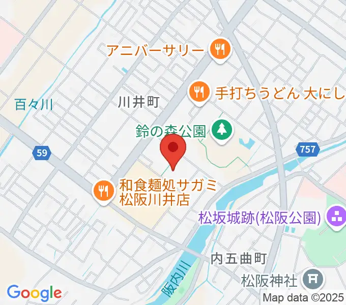 クラギ文化ホールの地図