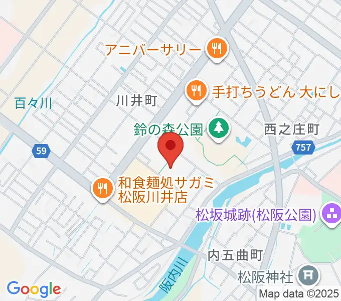 クラギ文化ホールの地図