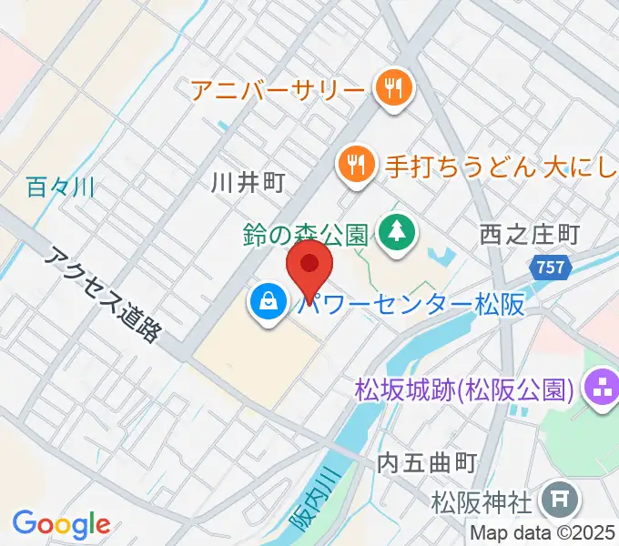 クラギ文化ホールの地図
