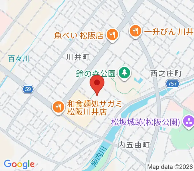 クラギ文化ホールの地図