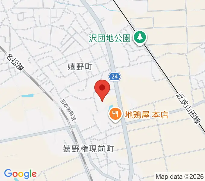 嬉野ふるさと会館の地図