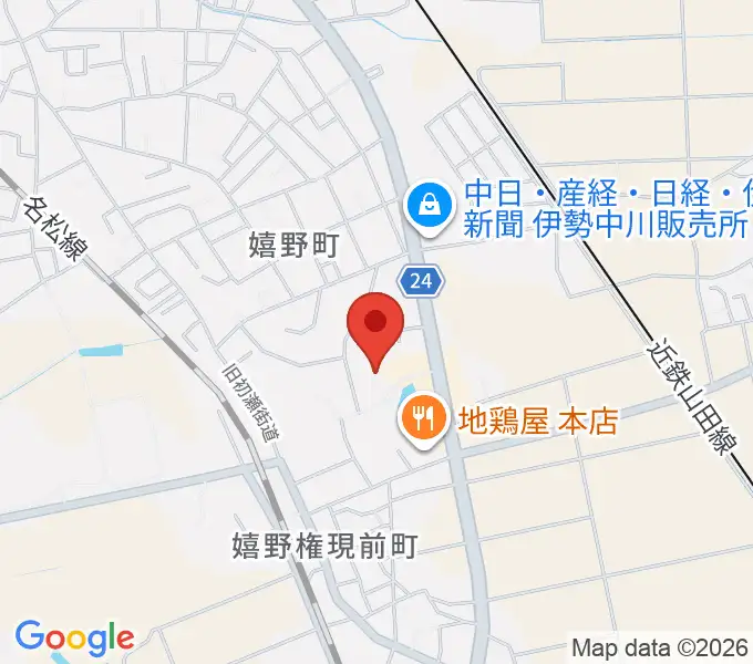 嬉野ふるさと会館の地図