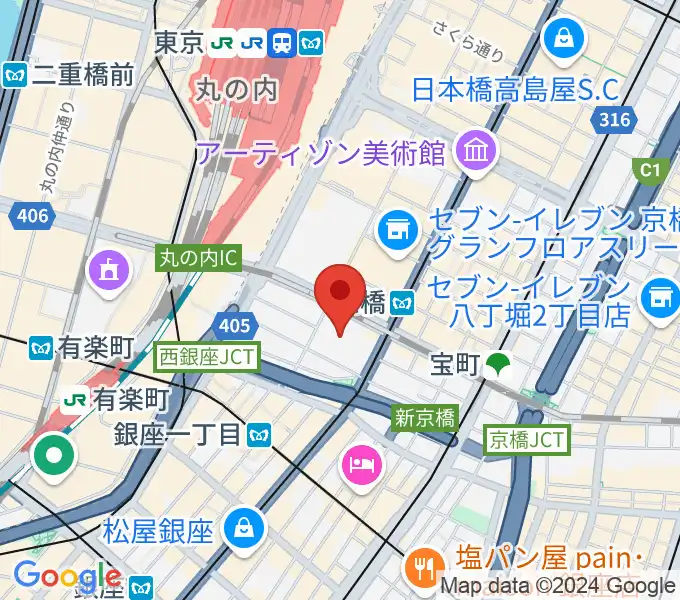 東京コンベンションホールの地図