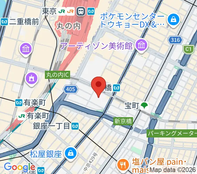 東京コンベンションホールの地図