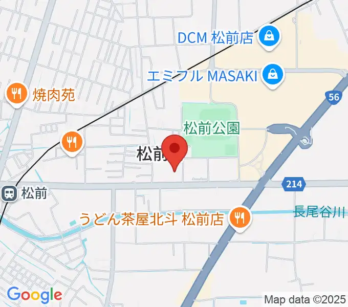 松前総合文化センターの地図