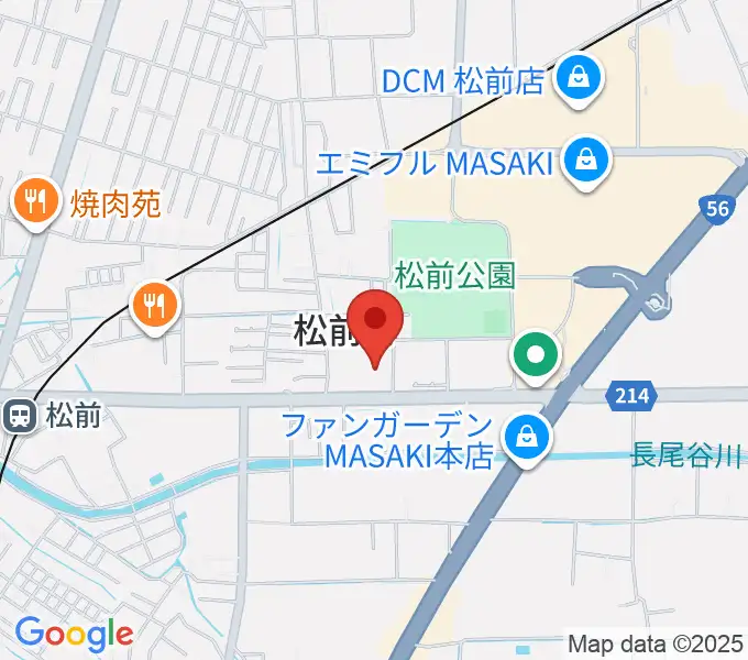 松前総合文化センターの地図