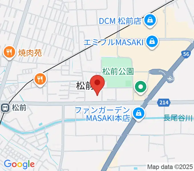 松前総合文化センターの地図