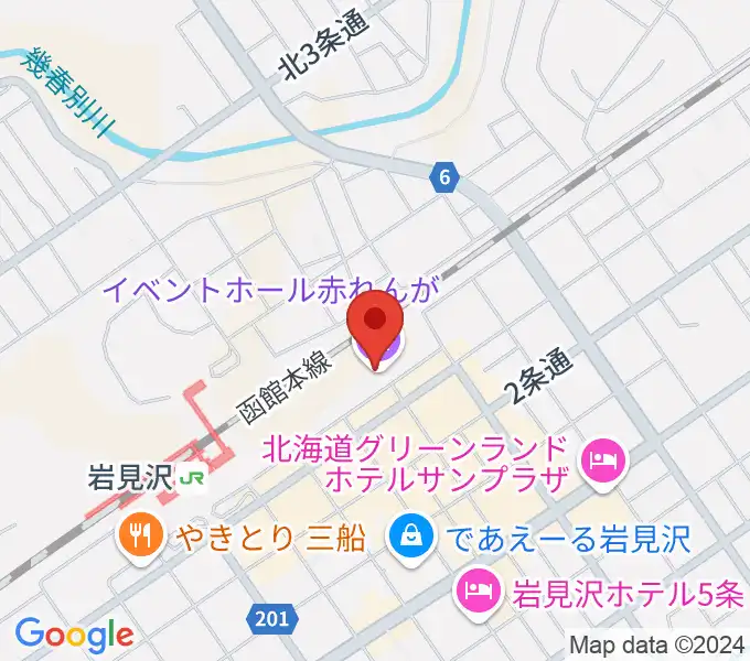 イベントホール赤れんがの地図