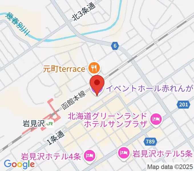 イベントホール赤れんがの地図