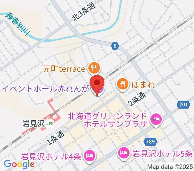 イベントホール赤れんがの地図