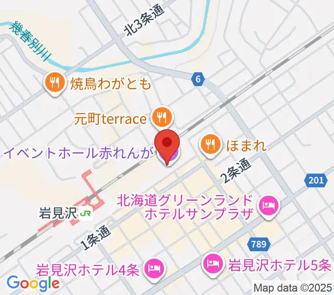 イベントホール赤れんがの地図
