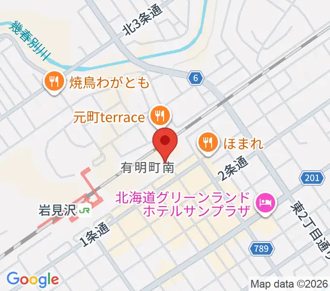 イベントホール赤れんがの地図