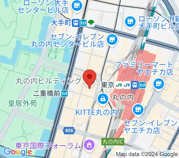 丸ビルホールの地図