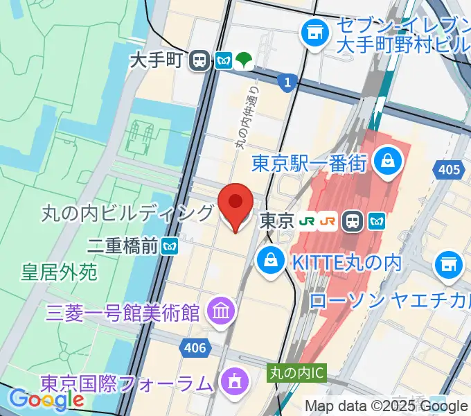 丸ビルホールの地図