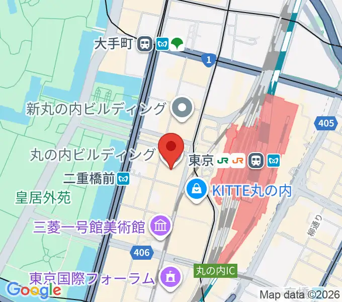 丸ビルホールの地図