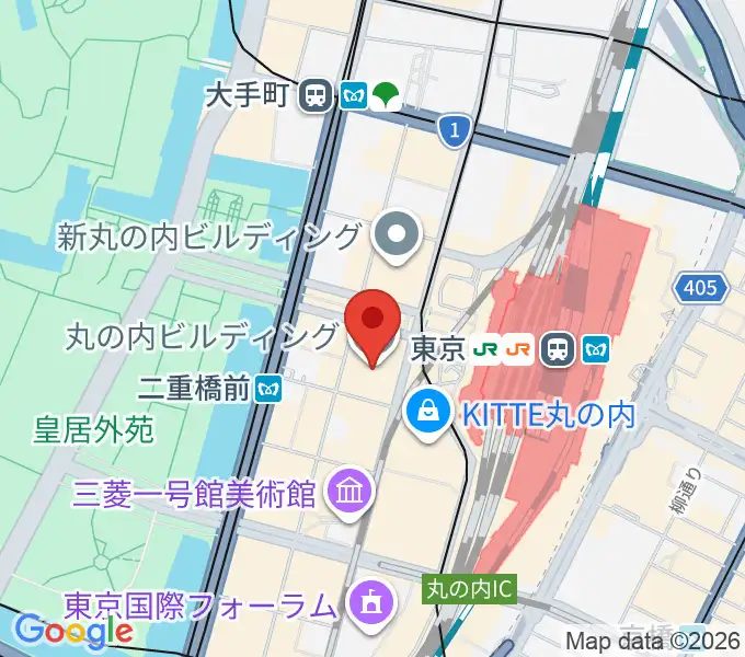 丸ビルホールの地図