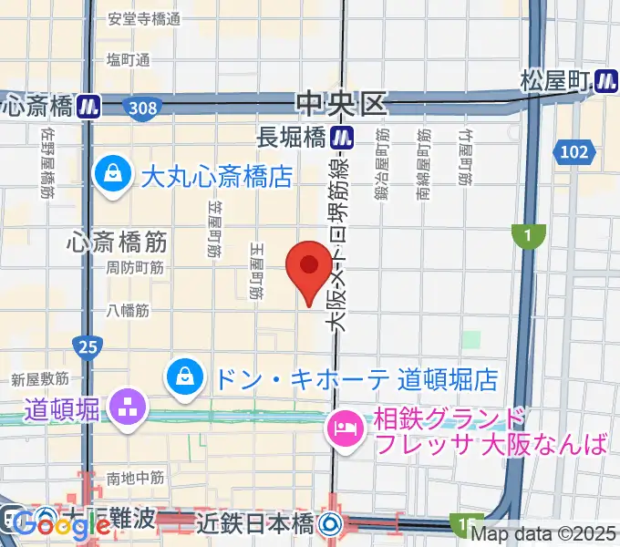 心斎橋somaの地図