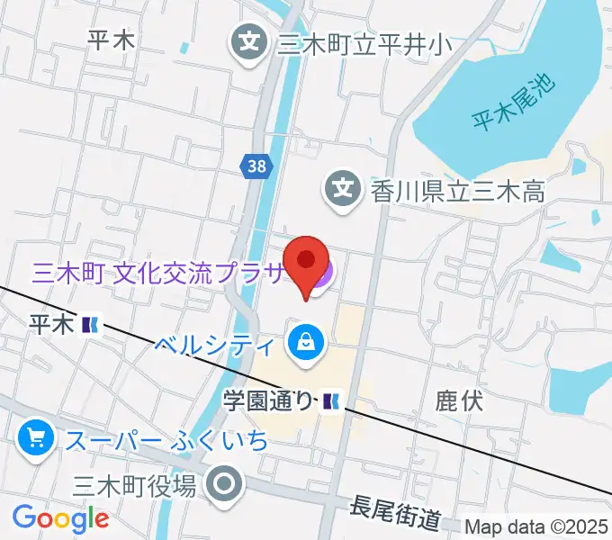 三木町文化交流プラザの地図