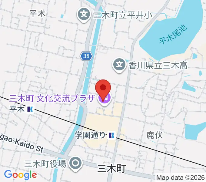 三木町文化交流プラザの地図