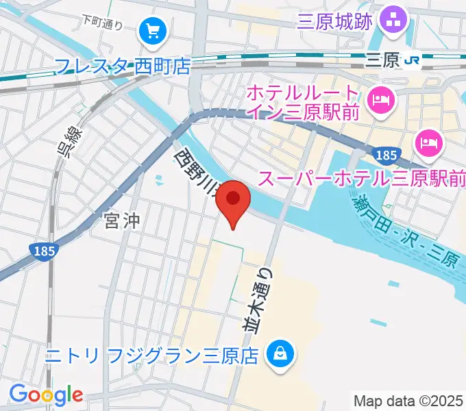 三原リージョンプラザの地図