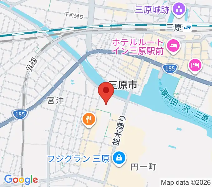 三原リージョンプラザの地図