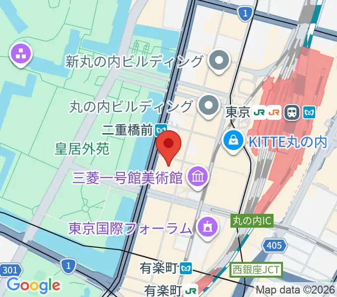 丸の内MY PLAZAホールの地図