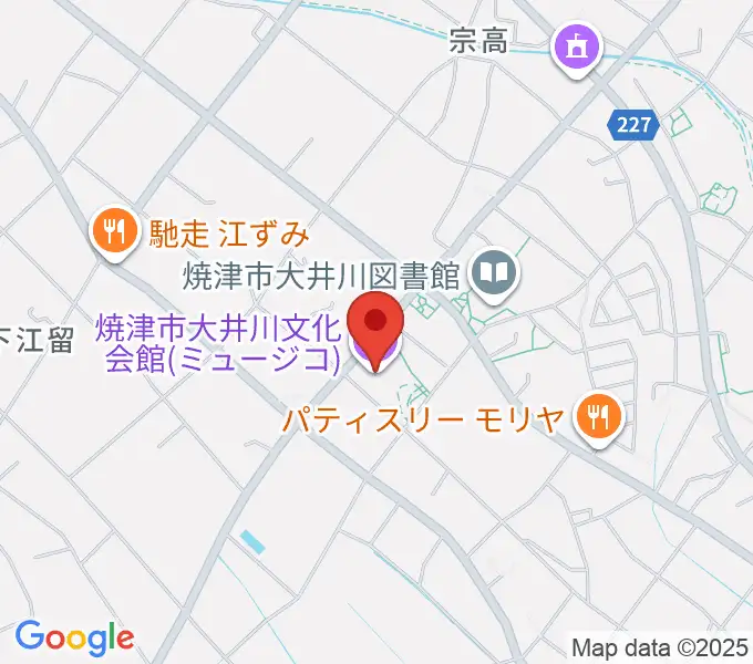 大井川文化会館ミュージコの地図