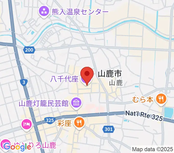 八千代座の地図